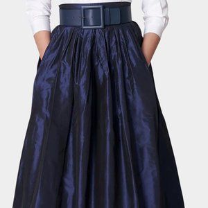 Navy Rebecca Minkoff Organza Ball Gown Skirt, Sz 8